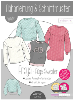 Papierschnittmuster Flügel-Sweater Fraya Damen, ki-ba-doo